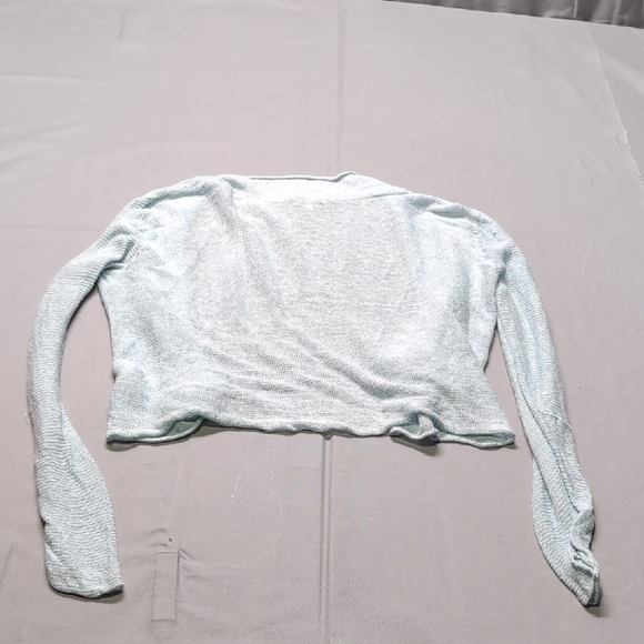 Eileen Fisher Womens Knit Lightweight Blue Cardigan Relaxed Fit Sweater Size PL - Picture 5 of 5